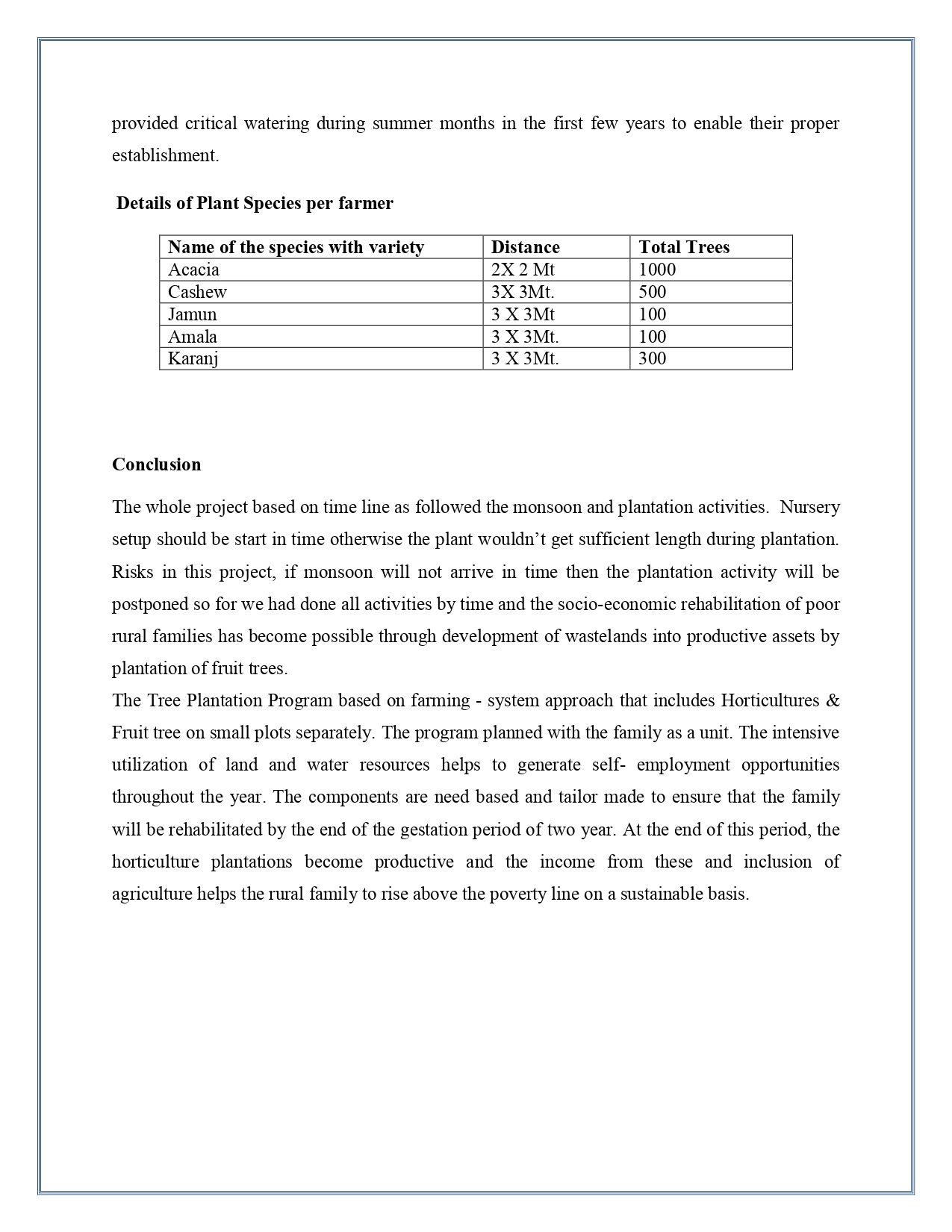 Tree Plantation Project — page